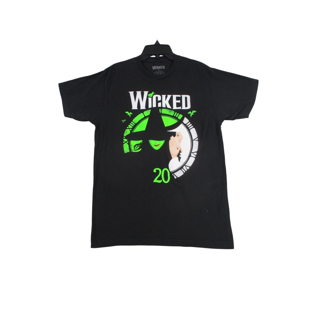Wicked The Musical‎ 20th Anniversary T-Shirt Black Graphic Broadway Tee Medium